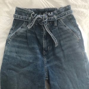 flattering paper bag jeans